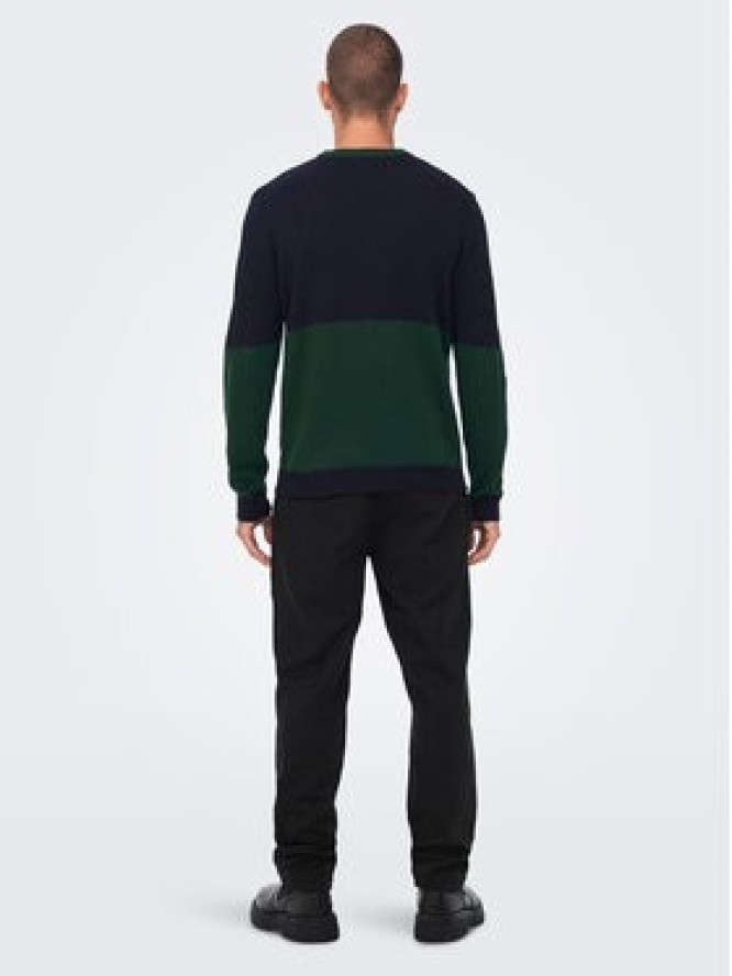 Only & Sons Sweter Xmas 22023346 Granatowy Regular Fit