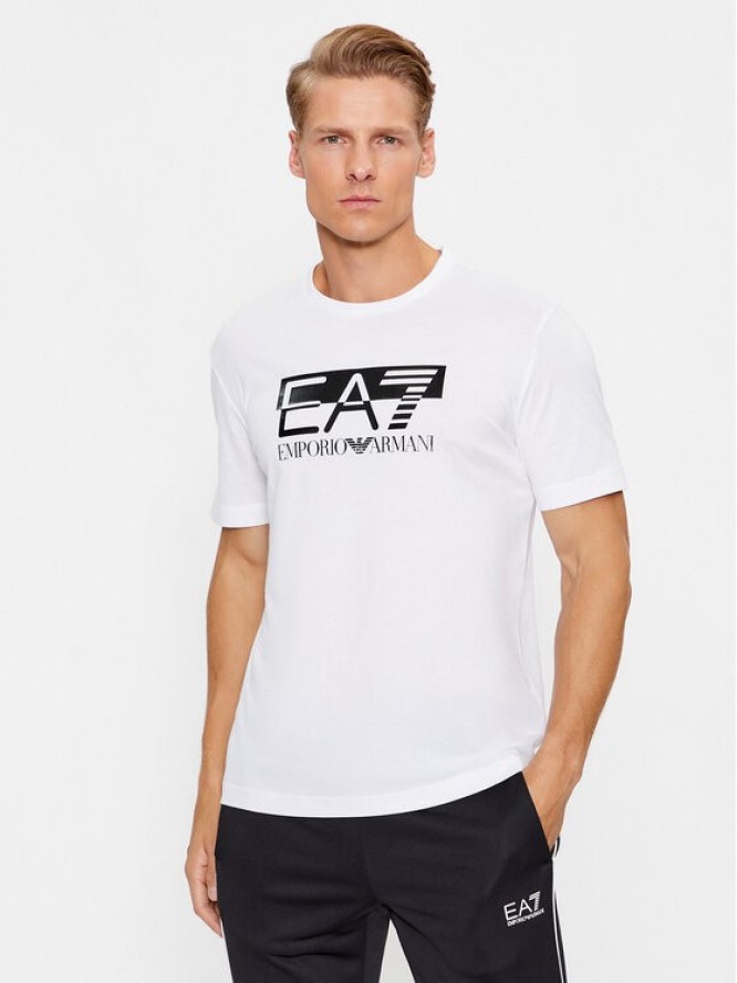 EA7 Emporio Armani T-Shirt 6RPT81 PJM9Z 0100 Biały Regular Fit