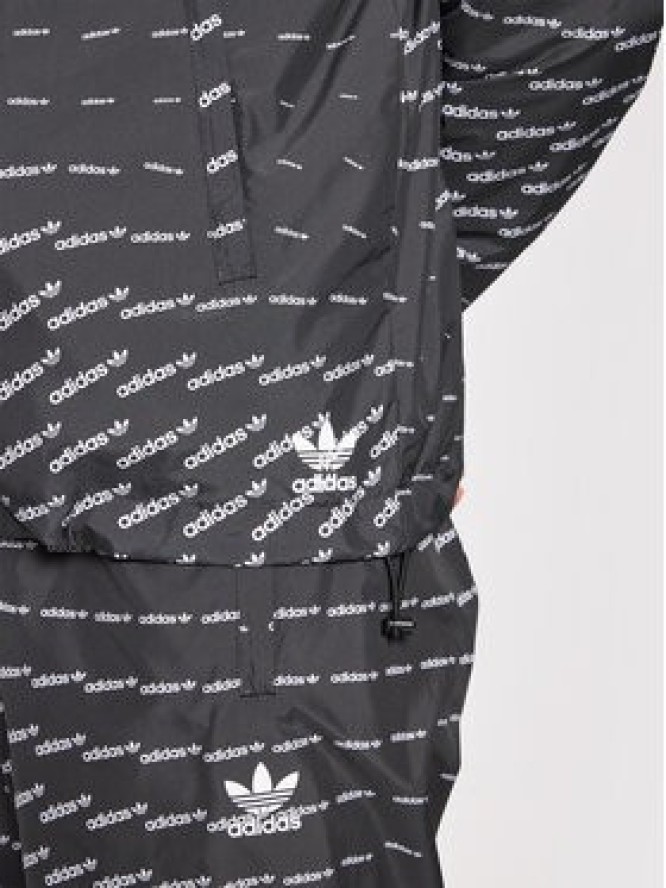 adidas Wiatrówka Graphics Monogram H13490 Czarny Regular Fit