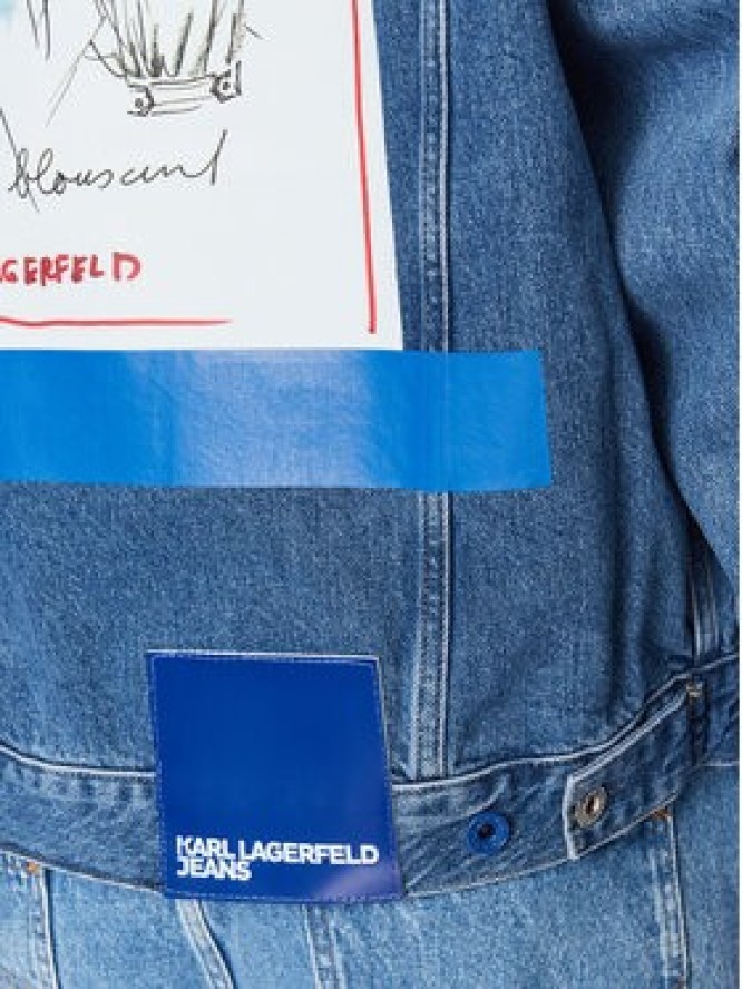 Karl Lagerfeld Jeans Kurtka jeansowa 235D1450 Niebieski Regular Fit