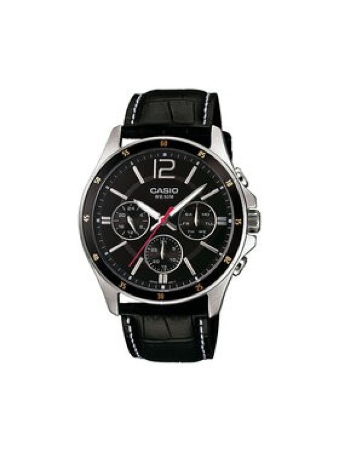 Casio Zegarek MTP-1374PL-1AVEF Czarny