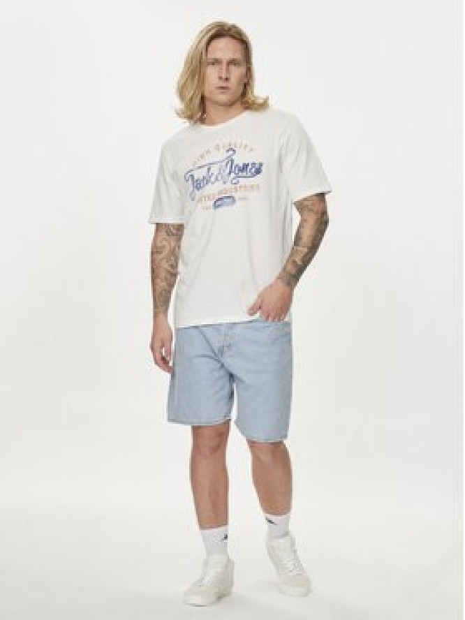 Jack&Jones T-Shirt Jprblulouie 12259674 Biały Regular Fit