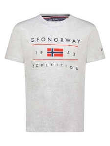 Geographical Norway Koszulka w kolorze szarym rozmiar: S