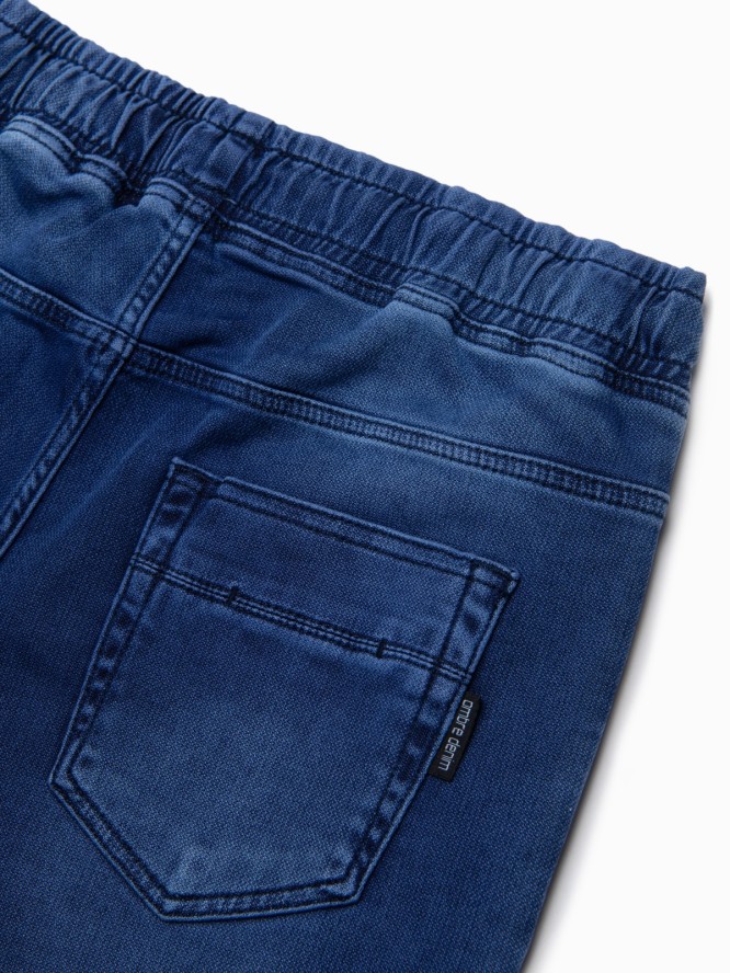Spodnie męskie jeansowe joggery - niebieskie OM-PADJ-0106 - XXL