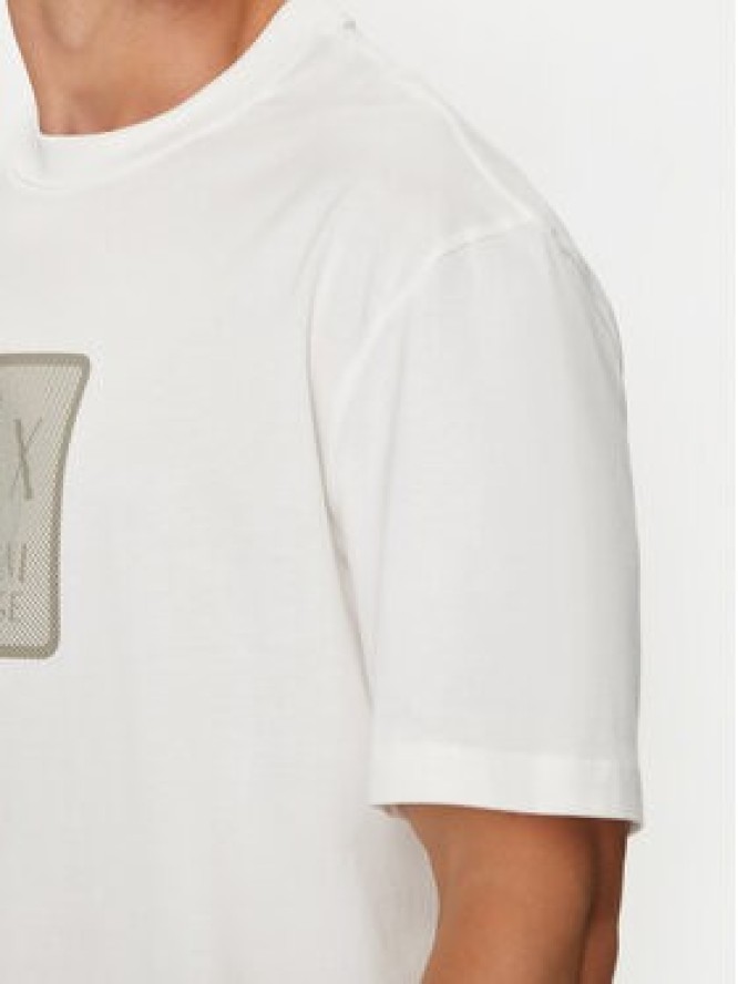 Armani Exchange T-Shirt 6DZTHB ZJ9JZ 1116 Biały Regular Fit