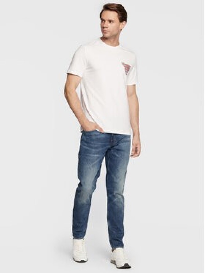 Guess T-Shirt Eskil M2BI26 J1314 Biały Slim Fit