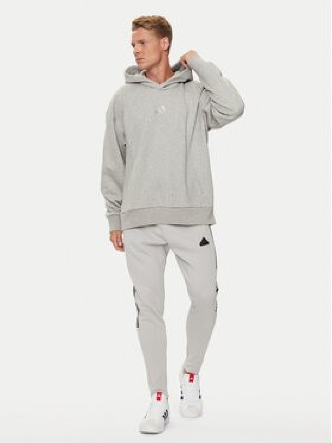 adidas Bluza ALL SZN Fleece IY4123 Szary Loose Fit