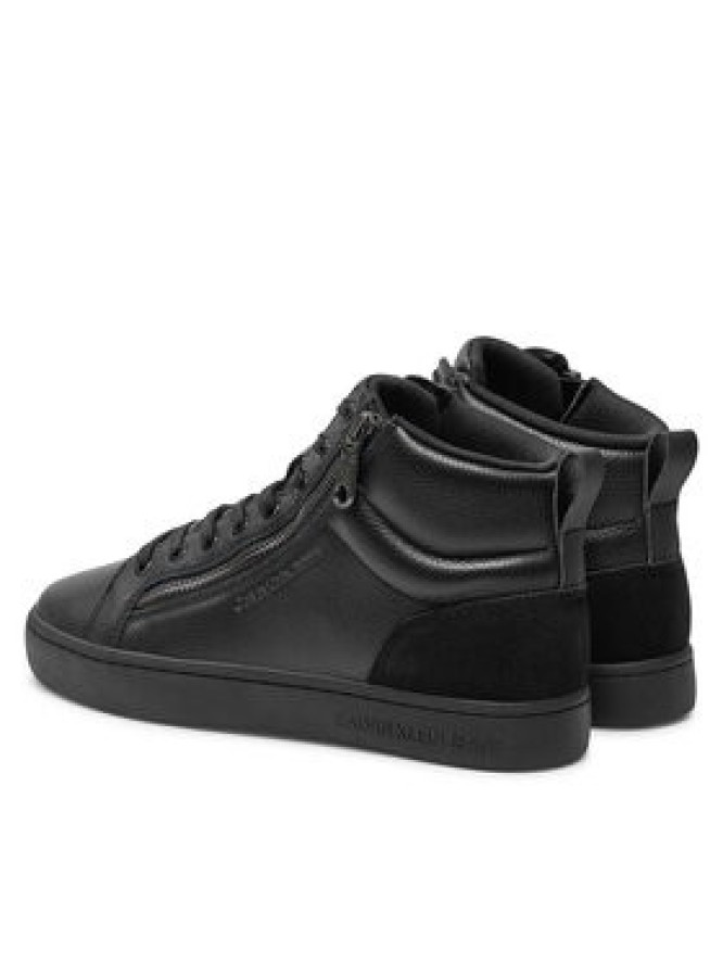 Calvin Klein Jeans Sneakersy Classic Cupsole Zip Mid In YM0YM01156 Czarny