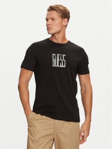 Guess T-Shirt M4BI33 J1314 Czarny Slim Fit