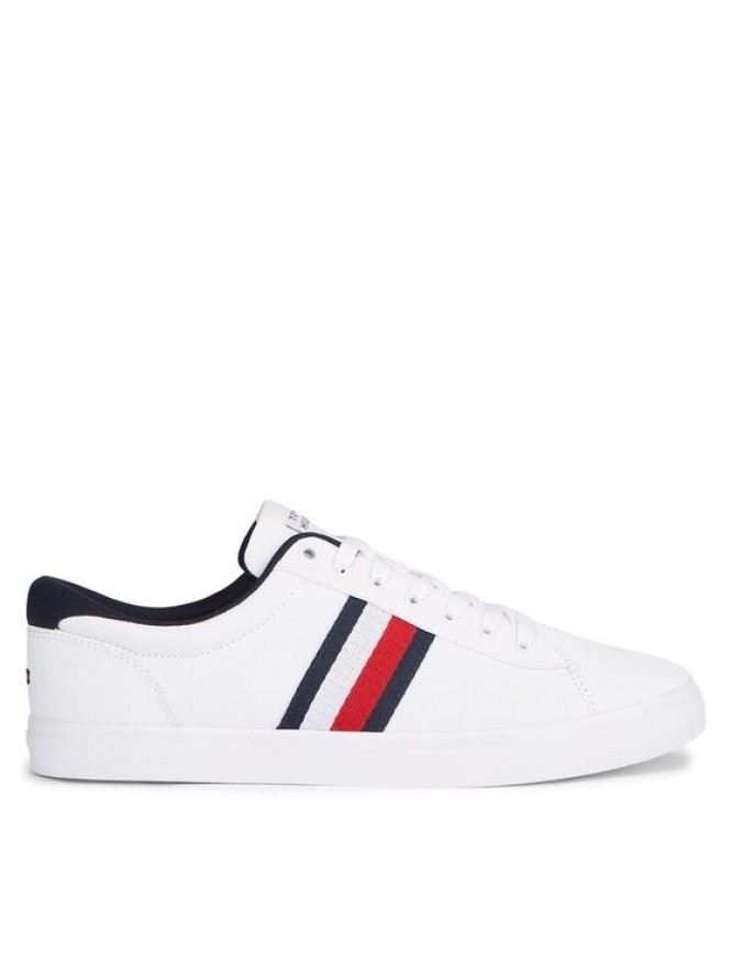 Tommy Hilfiger Tenisówki Iconic Vulc Stripes Mesh FM0FM05072 Biały