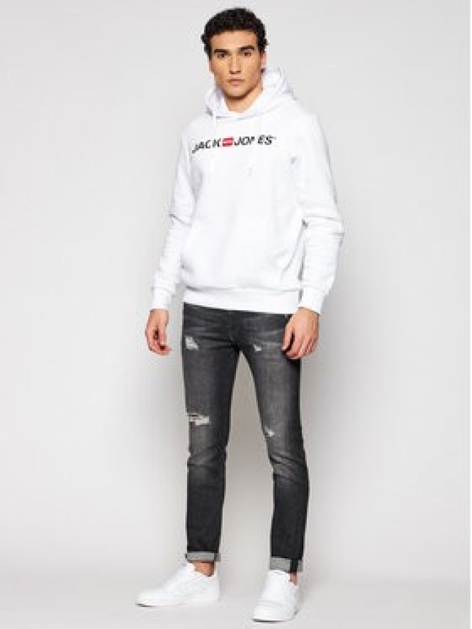 Jack&Jones Bluza Corp Old Logo 12137054 Biały Regular Fit