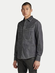 G-Star Raw Koszula jeansowa Nimes D23009-D540 Szary Regular Fit