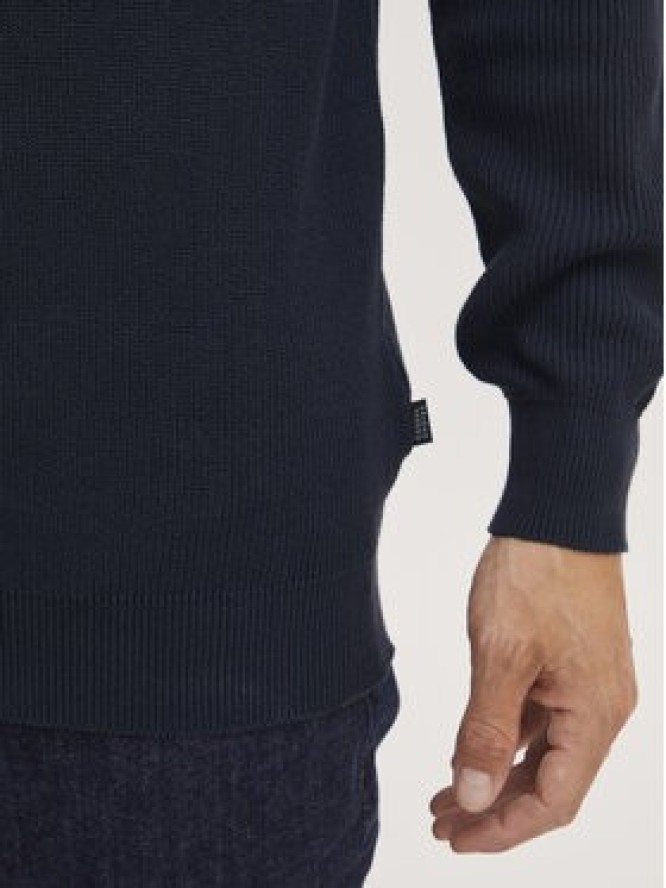 Casual Friday Sweter 20504503 Granatowy Regular Fit