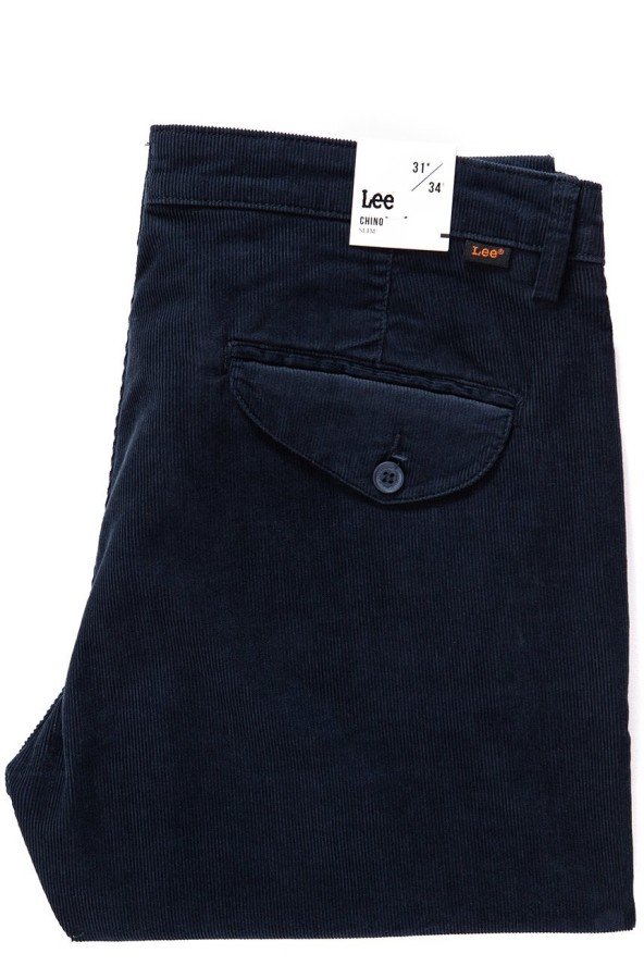 LEE SPODNIE MĘSKIE CHINO DARK MARINE L768WJ21