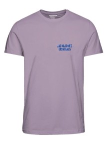 Jack & Jones Koszulka "Marbella" w kolorze fioletowym rozmiar: M