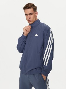 adidas Bluza Future Icons 3-Stripes IR9237 Niebieski Loose Fit