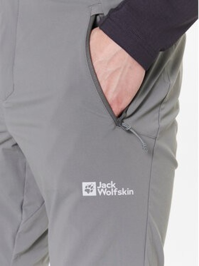 Jack Wolfskin Spodnie outdoor Glastal 1508211 Szary Regular Fit