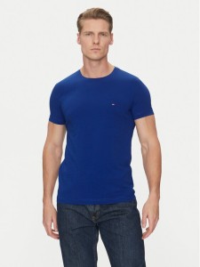Tommy Hilfiger T-Shirt MW0MW10800 Niebieski Slim Fit