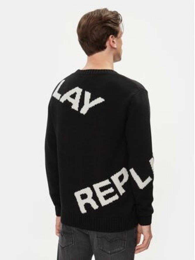 Replay Sweter UK2514.000.G2897J Czarny Regular Fit