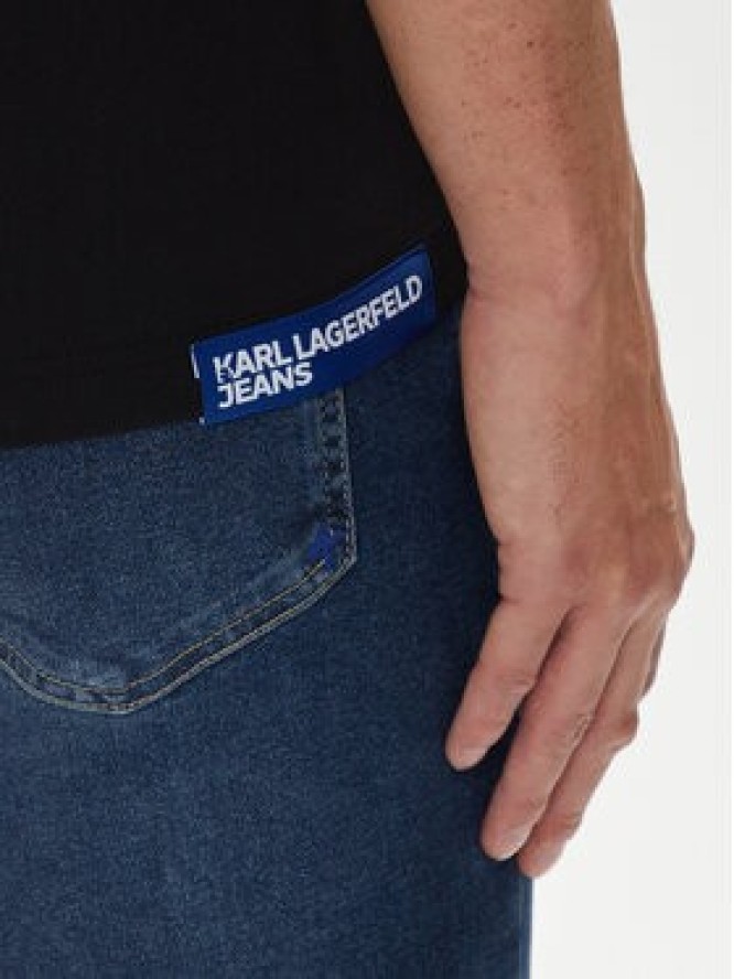 Karl Lagerfeld Jeans T-Shirt 245D1709 Czarny Regular Fit