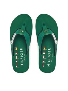 Tommy Hilfiger Japonki Patch Hilfiger Beach Sandal FM0FM05435 Zielony