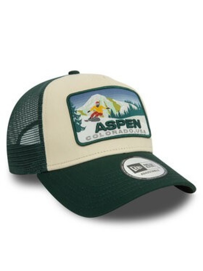 New Era Czapka z daszkiem Aspen Ski Patch 9FORTY A-Frame 60580849 Zielony