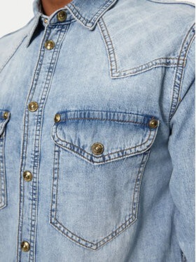 Versace Jeans Couture Koszula jeansowa 76GAL250 Niebieski Regular Fit