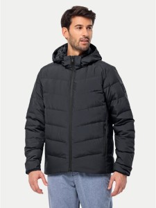 Jack Wolfskin Kurtka puchowa Colonius 1207431 Czarny Regular Fit