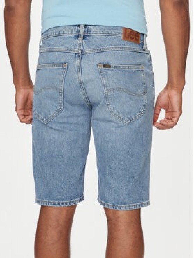 Lee Szorty jeansowe 5 Pocket 112349329 Niebieski Regular Fit