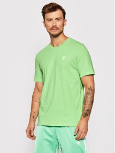 adidas T-Shirt adicolor Essentials Trefoil H34633 Zielony Regular Fit