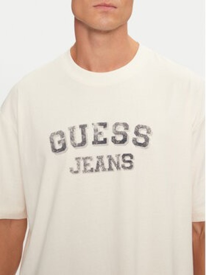 Guess T-Shirt M4BI78 K8FQ4 Écru Oversize