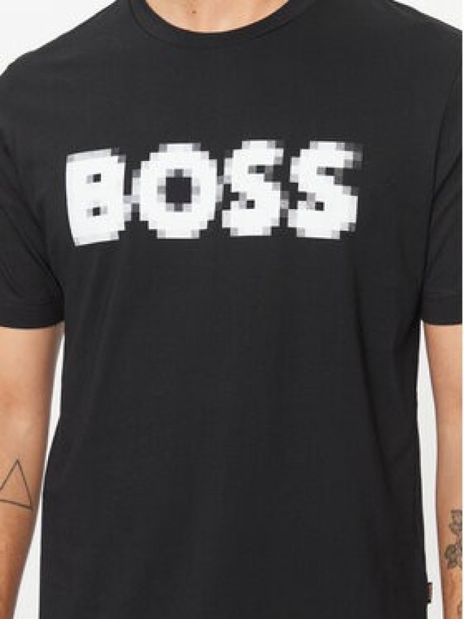 Boss T-Shirt Tedigitallogo 50503542 Czarny Regular Fit