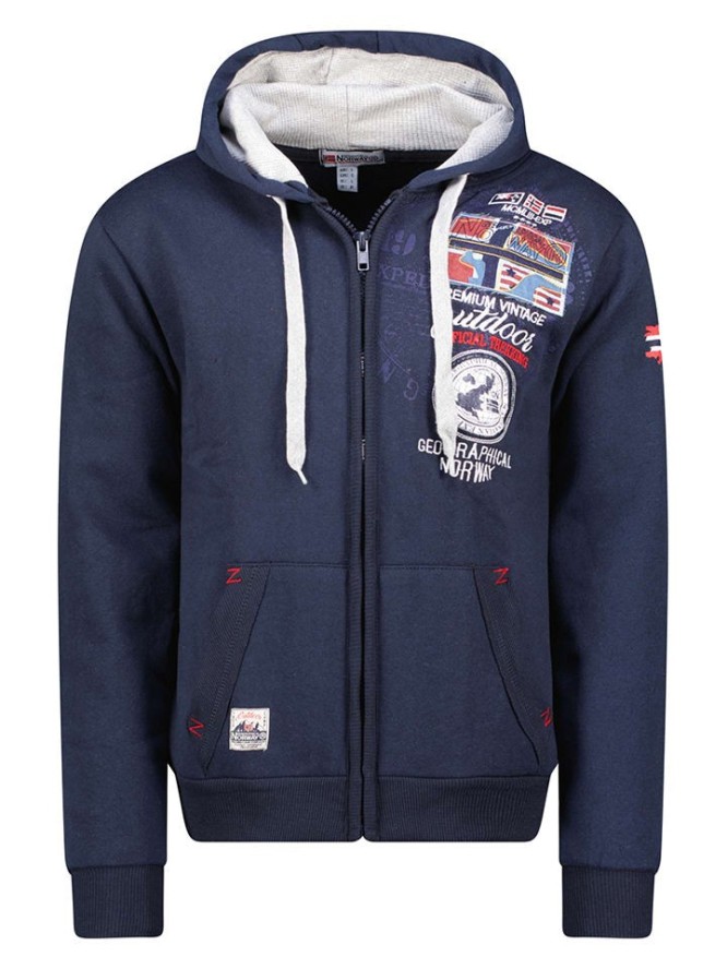 Geographical Norway Bluza "Gotham" w kolorze granatowym rozmiar: S