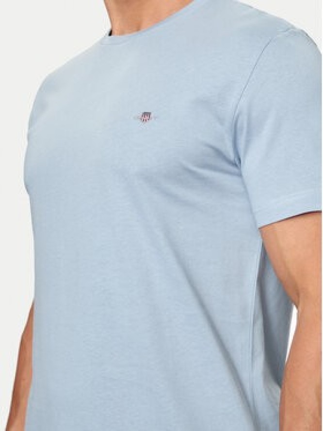 Gant T-Shirt Shield 2003185 Niebieski Slim Fit