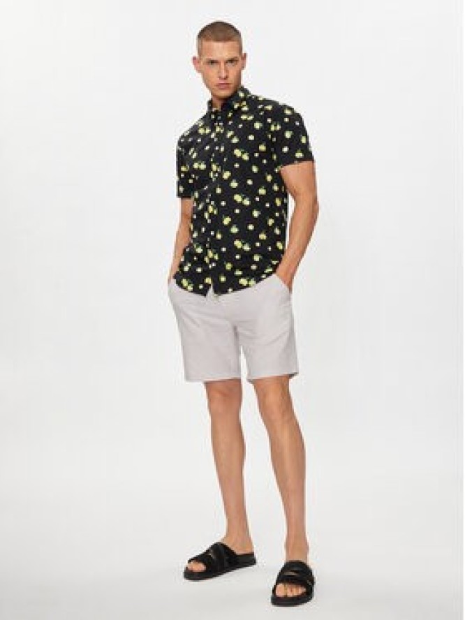 Jack&Jones Koszula Sunshade 12249217 Czarny Slim Fit