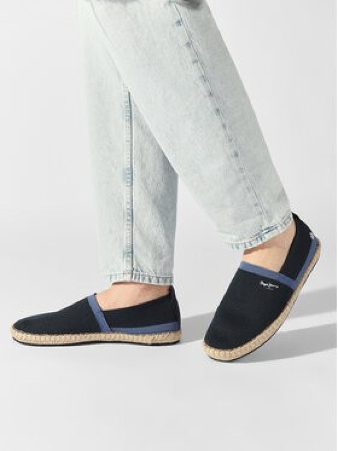 Pepe Jeans Espadryle Tourist Camp Knit PMS10313 Granatowy