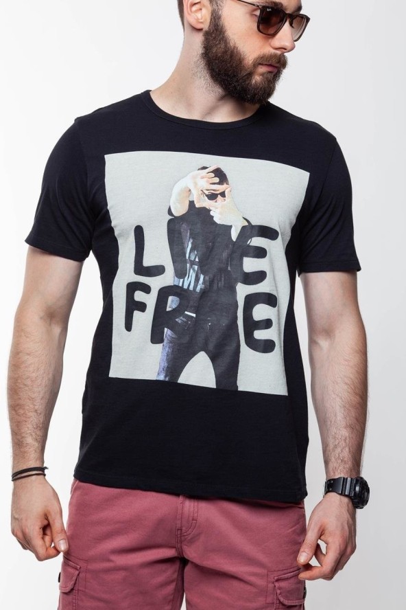 LEE T SHIRT PHOTO TEE BLACK L60QEP01