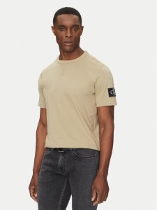 Calvin Klein Jeans T-Shirt J30J323484 Beżowy Regular Fit