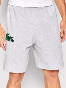 Lacoste Szorty sportowe GH5421 Szary Regular Fit