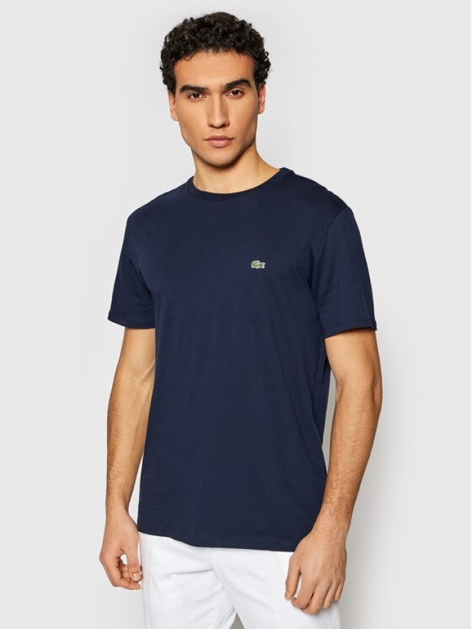 Lacoste T-Shirt TH6709 Granatowy Regular Fit