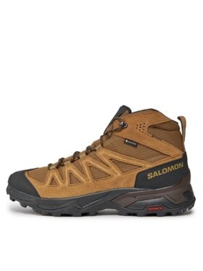 Salomon Trekkingi X Ward Leather Mid GORE-TEX L47181800 Brązowy