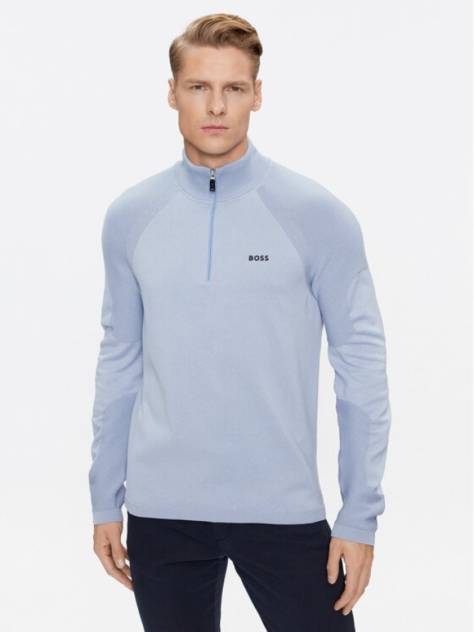 Boss Sweter Perform-X_Qz 50498525 Błękitny Regular Fit