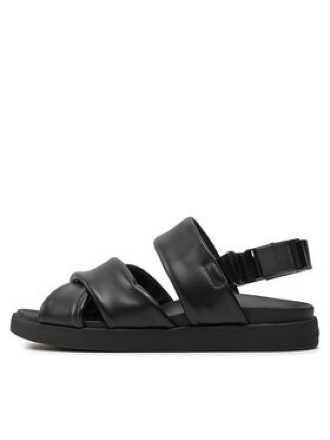 Calvin Klein Sandały Padded Criss Cross Sandal HM0HM01482 Czarny