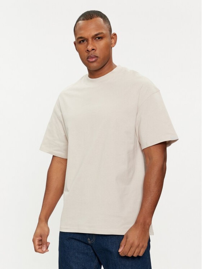 Jack&Jones T-Shirt Collective 12251865 Beżowy Wide Fit