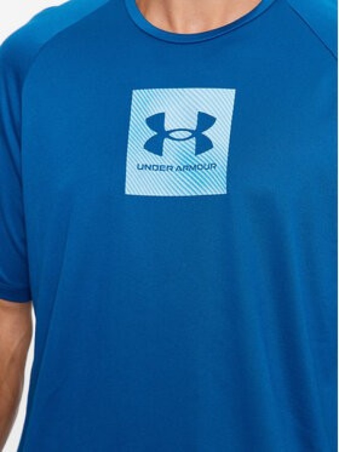 Under Armour T-Shirt Ua Tech Prt Fill Ss 1380785 Niebieski Loose Fit