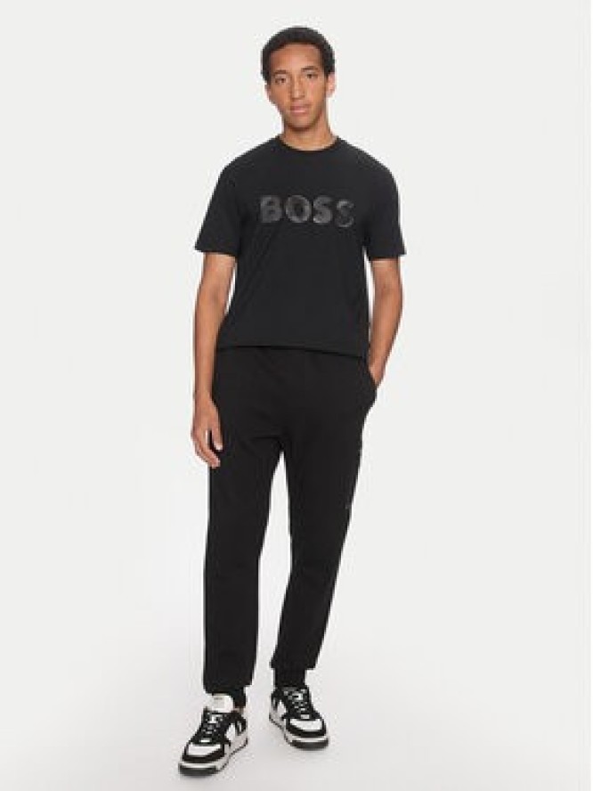 Boss T-Shirt Jagged 1 50519365 Czarny Relaxed Fit