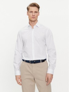 Calvin Klein Koszula K10K112303 Biały Fitted Fit