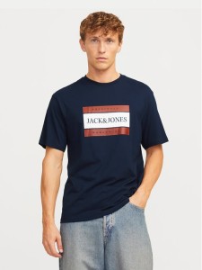 Jack&Jones T-Shirt Fredeiksberg 12262492 Granatowy Regular Fit