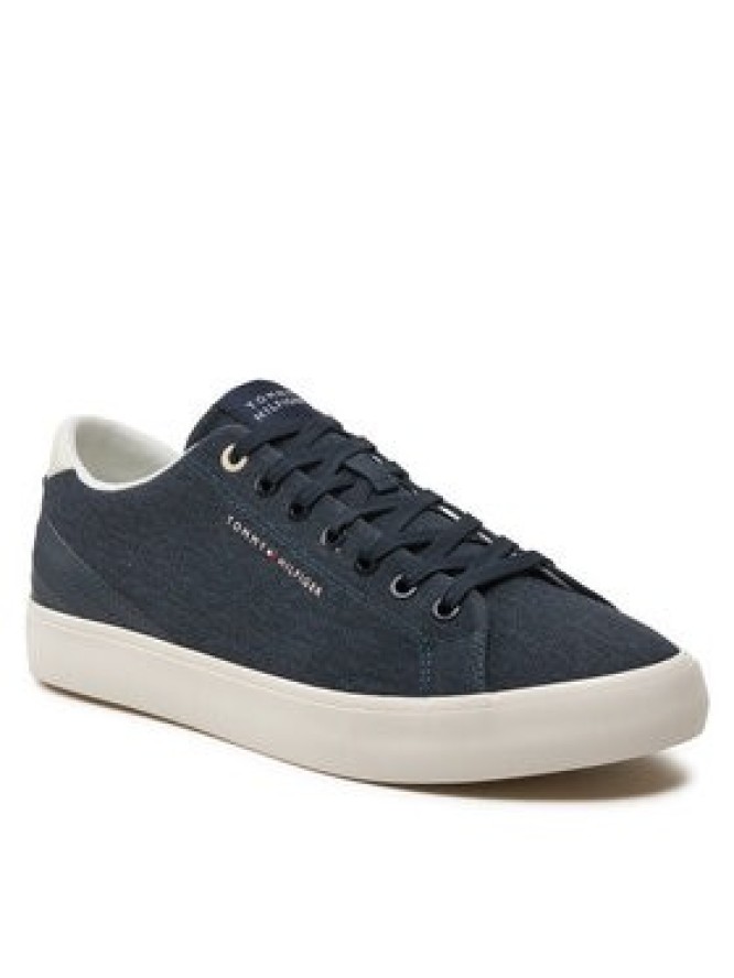 Tommy Hilfiger Tenisówki Th Hi Vulc Low Summer Cvs FM0FM05056 Granatowy