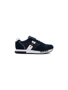 Blauer Sneakersy S5QUEENS01/MES-NVY/WHI Granatowy